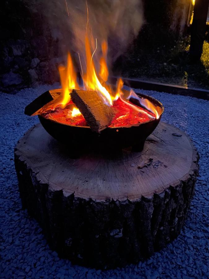 Le Monrepos Avec Jacuzzi Nordique Lägenhet Bielle Exteriör bild